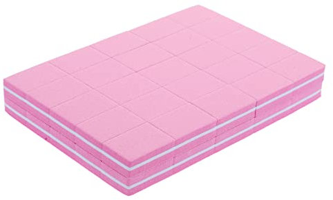 HONMEET 50stücke Nagelpolierblock Schwamm Für Maniküre Doppelseitige Nagelfeilen Für Naturnägel Kunstnägel Und Gelnägel Tragbar Und Einfach Zu Verwenden