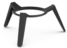 höfats - Base baja Moon - Base de hierro fundido para soporte cerca del suelo - Montaje rápido sin herramientas - Accesorios para cesta de fuego Moon - esmaltado negro