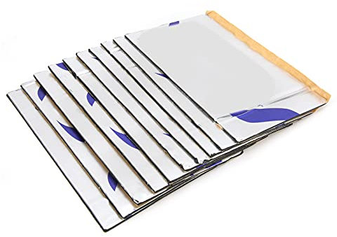 Mousse D Isolation Phonique Et Thermique Pour Voiture 10 Pièces Plaque Antichoc En Mousse Insonorisante Facile À Couper Épaisseur 2 Mm 200x115 Mm Pour Réduction Bruit Moteur Route