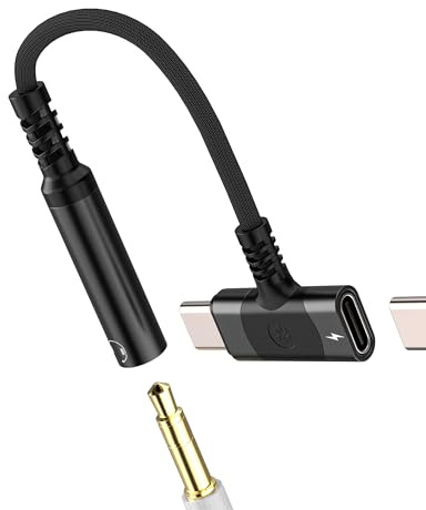 USB C Vers Jack Audio 3.5mm Adaptateur(2 en 1)pour iphone16 15 Pro Compatible Avec Samsung Casque Pour ipad Type C Chargeur Câble écouteur DAC AUX Connecteur Microphone Pour Apple Auxiliaire Splitteur