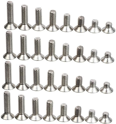 PRETYZOOM 80stücke Innensechskantschrauben Mit Vollgewinde Edelstahl Schrauben Sortiment Linsenkopfschrauben Metallbefestigung Für Innen Und Außenbereich