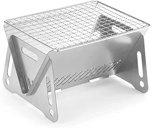 Barbecue à gaz portable pliable pour 1 à 2 personnes, en acier inoxydable, pour camping, pique-nique, barbecue