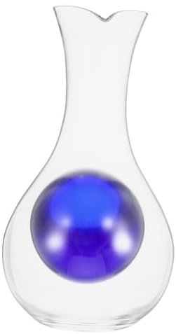 TOPPERFUN Frasco De Sake De Cristal Japonés Decantador De Vino Con Compartimento Para Hielo Para Servir Sake o Vino Fiestas o Eventos Caseros