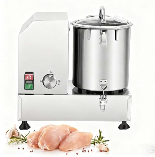CUTANGELAR Picadora de Alimentos Vegetales, Cortadora de Verduras Profesional. Los Modelos 6L/9L/15L Procesan, Procesa Verduras y Nueces, para Servicios de Catering y Restaurantes.(15L)