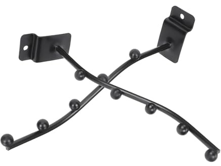 Cabilock Soporte Colgante para Flauta de Hierro Negro, Gancho Duradero para Exhibición y Almacenamiento de Flautas en Interiores, Paquete de 2 Unidades