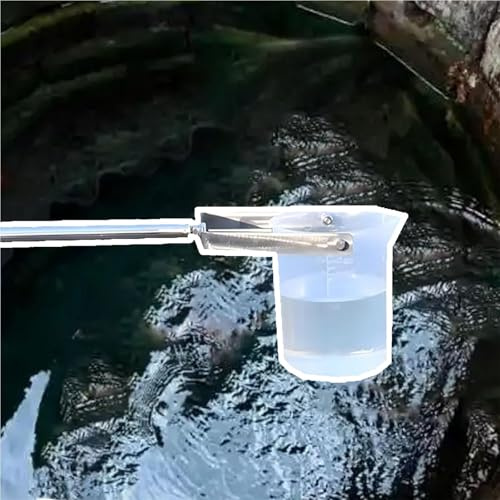 échantillonneur d'eau scoop 1,5 2 4 5 6 7 M De Longueur En Plastique Échantillonneur D'eau, Collecteur D'échantillons De Liquide Pour Puits D'eaux Usées/réservoir(1000 ml,L 1.5 m/4.9 ft)