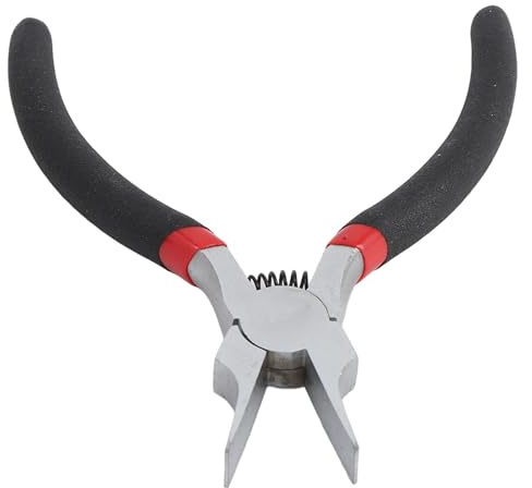 Riuulity Pince à Bec Plat Large, Construction Solide en Alliage de Fer Ni pour un Usage Professionnel, 5 Pouces