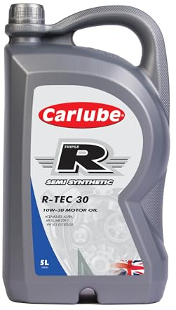 Carlube Triple R 10W-30 ACEA A3/B4, API SP Semi Synthetic Engine Oil R-TEC 30 5L
