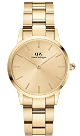 Daniel Wellington Ladies Gold Iconic Link Unitone Watch DW00100403