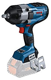 Bosch Professional BITURBO avvitatore a massa battente a batteria GDS 18V-1000 C coppia di serraggio 1.000 Nm, coppia di spunto 1.600 Nm, batterie e caricabatteria non inclusi, confezione di cartone