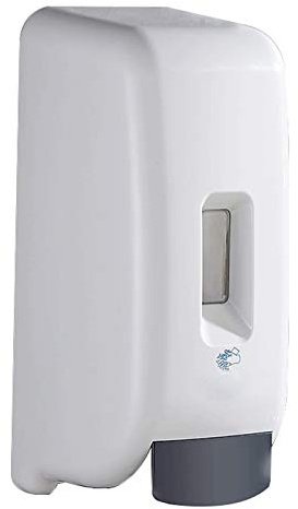 Dispenser Sapone Liquido Dispenser per disinfettanti per la mano per gel da 1000ml / liquido, distributore di sapone a parete, distributore ricaricabile, bianco Bottiglie Dosatori per sapone liquido