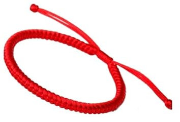 Lucky Red String Line Bracelet for Good Fortune Success and Kabbalah Protection, Against Evil Eye Handmade Jewellery Cord for Woman and Man by Mascoto
