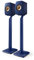 KEF LSX & LSX II S1 Floor Stand Par Azul, Soporte de Altavoz de Aluminio con organización de Cables integrada