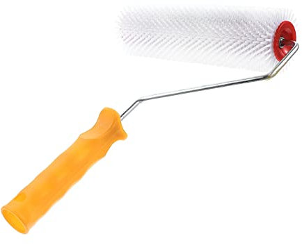 DOITOOL Spiked Roller Brush for Self Levelling Floor Paint 33Cm Latex Floor Roller with Comfortable Handle for Smooth Surface Finishing