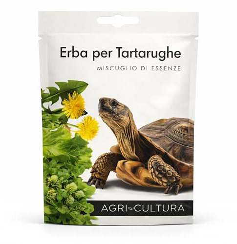 AGRI-CULTURA® | Semi Erba Per Tartarughe Di Terra In Miscuglio【15gr】| Mix contenente 6 erbe con Trifoglio, Tarassaco e Lattuga, Semi Per Nutrizione Ottimale Tartarughe.