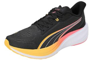 PUMA Darter Pro, Road Running Shoe Unisex Adulto, Black-Sun Stream, 48.5 EU