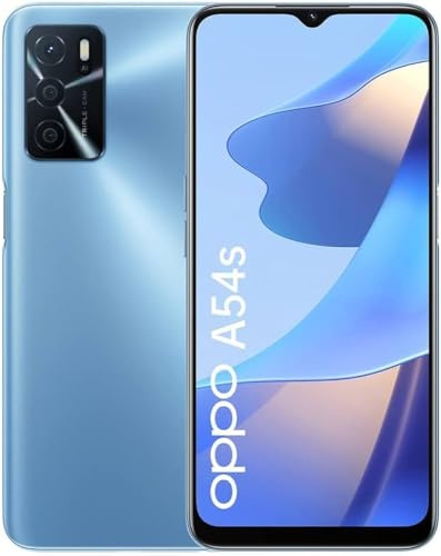OPPO A54s (Display 6,52 HD+, Fotocamere 50/8 MP, Batteria 5000 mAh, ColorOS 11.1, 4/128 Gb, Dual SIM) Pearl Blue