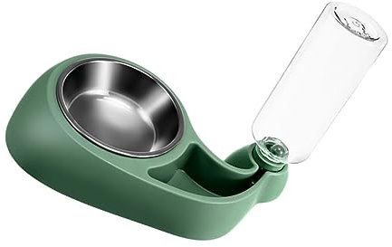 INOOMP Distributeur Automatique Deau pour Animaux De Compagnie avec 2 Gamelles Amovible pour Chats Et Chiens