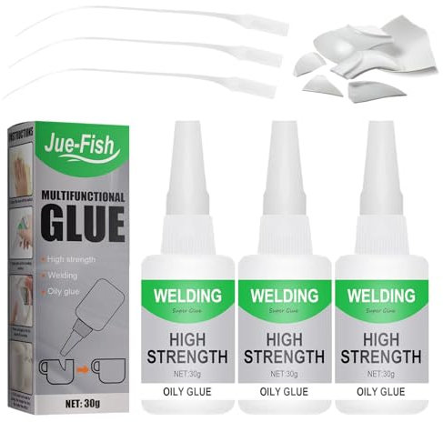 3 Stück Welding Super Glue 30g MäChtiger Universalkleber SchweißEn Von Hochfestem öLigem Kleber Sekundenkleber Extra Stark Superkleber Super Glue SchweißEn öLiger Kleber für Kunststoff Metall Keramik