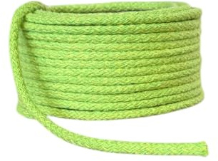 Baumwollkordel 5mm Kordel aus Baumwolle in 26 Farben (1614 - hellgrün, 5 Meter)