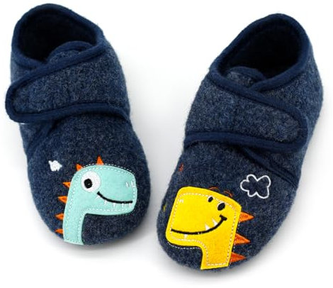 qpyysz Hausschuhe Kinder Junge Mädchen Barfussschuhe Kinder Einhorn Dino Katze Pantoffeln Winter Kinderschuhe für Kindergarten Atmungsaktive Rutschfest