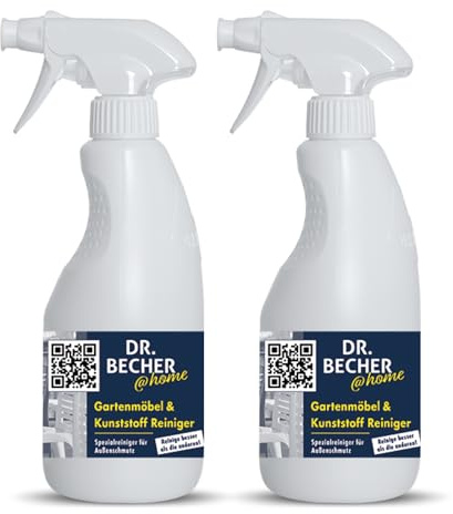 DR.BECHER @home Gartenmöbel & Kunststoff Reiniger - Effektiver Reiniger für Gartenmöbel und Kunststoffe - Entfernt hartnäckigen Außenschmutz von