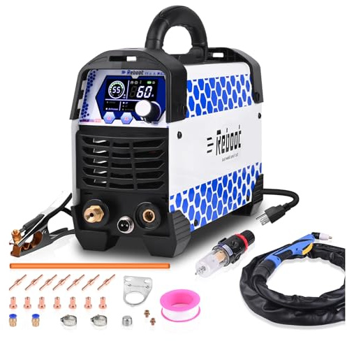 Reboot Plasma Cutter,60Amps Plasma Cutter Machine 240V Digital IGBT Inverter Power Plasma Cutters, 1/2 Inch Clean Cut New Upgrade RBC6000 PRO