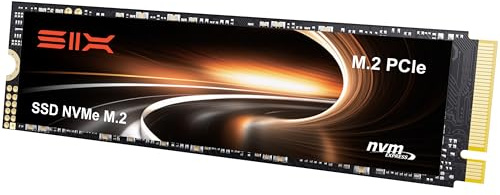SIX NVME M.2 SSD PCIe 4.0-512G 2280 ssd, Lesen bis zu 7.000MB/s für Gaming PS5 Speichererweiterung mit heatsink, Interne Solid-State-Laufwerk gen 4x4 für Laptop Desktop