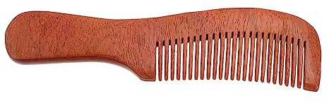 FOMIYES Sandelholz Haarkamm für Damen Tragbarer Holzkamm mit Feinen Zähnen Antistatisch Strapazierfähig Glatte Zahnreihen Schützen vor Haarbruch zum Entwirren und Pflegen Aller Haartypen