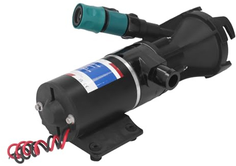 Asixxsix RV Macerator Pump 12V, 12GPM 45LPM Self Priming RV Waste Pump, Waste Water Dumping Sewage for Marine Boat Campers Kitchen Bathroom