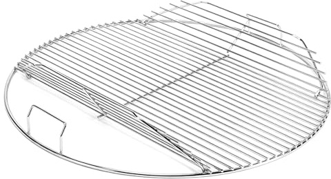 GRISUN Grillrost Rund 54,6 cm klappbar, Ersatz für Weber 57 cm Holzkohlegrill, One-Touch, Performer, Bar-B-Kettle, Master-Touch, Gourmet BBQ System, kompatibel mit Weber 7436