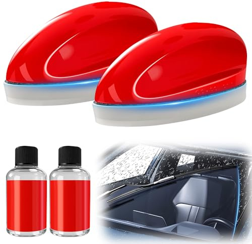 comenem Sheibenreiniger Auto, 2026 Neu Multifunktionale Automotive Oil Film Cleaning Brush, Fensterputzer Windschutzscheiben Reiniger für Windschutzscheiben, für Türen, Fenster, Badezimmerglas (2Pcs)