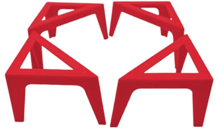 Lot de 4 supports triangulaires pour verser de la peinture – Réhausseurs de supports de support Pieds en cône stables pour l'art et le séchage de fluides acryliques Mini élévateurs en pyramide de