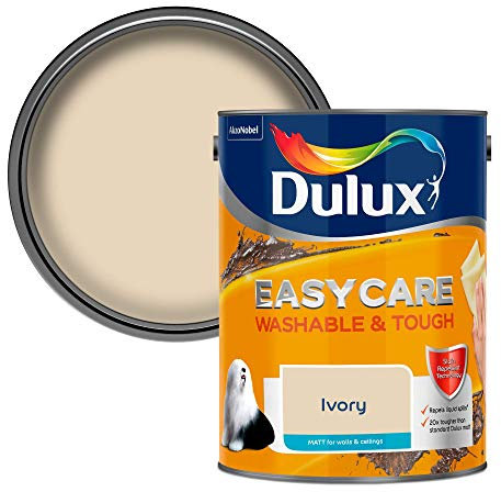 Dulux Easycare Washable & Tough Matt Emulsion Paint - Ivory - 5L