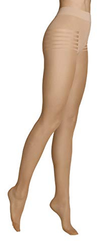 ITEM m6 Strumpfhosen Damen – Stützstrumpfhose Damen 15 DEN mit Shaping Effekt – Kompressionsstrumpfhosen für schlanke Silhouette, glatter Look und angenehmes Tragegefühl – Almond, M Lang