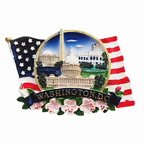 Washington D.C. Captal Of USA Kühlschrankmagnet, Reise-Souvenir, Geschenkkollektion, Heim- und Küchendekoration, magnetischer Aufkleber, Amerika, Kühlschrankmagnet
