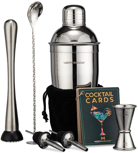 Juego de coctelera de coctelera Barman Kit - Plata - Kb1