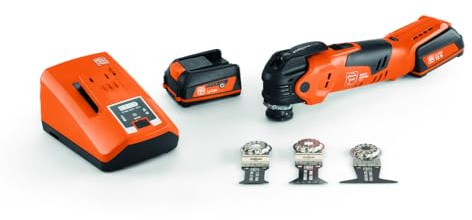 Fein Akku MULTIMASTER AMM 300 Plus Start (Multitool mit Akku 3 Ah, inkl. Ladegerät, Multifunktionswerkzeug, inkl. Sägeblätter) 71293261000