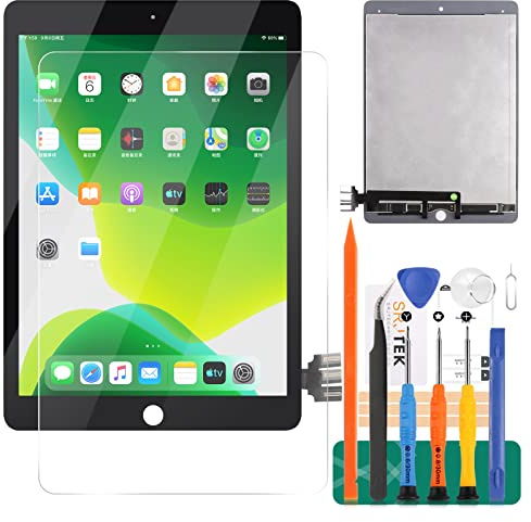 Für iPad Pro 9.7 2016 Generation A1673 A1674 A1675 LCD Display Touch Digitizer Glasscheibe Ersatzteile Kit (Schwarz)