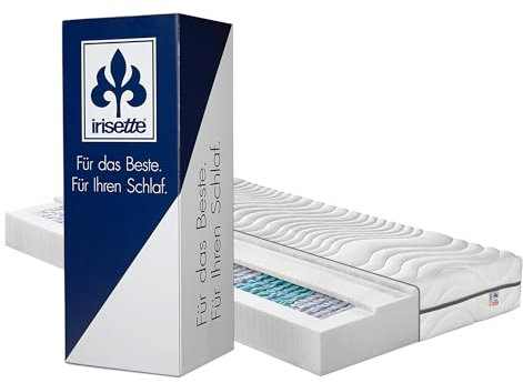 Irisette Badenia Bettcomfort Sylt 7-Zonen 1000er Tonnentaschenfederkernmatratze, Härtegrad 4, 100 x 200 cm 03891223132 Weiß