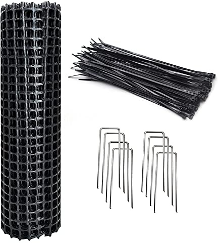 Protector de árbol para plantas, tubos de plástico de 15.7 x 122 pulgadas alrededor de la corteza del tronco, envoltura de árbol con bridas de cremallera y 8 clavos en forma de U, protector de corteza