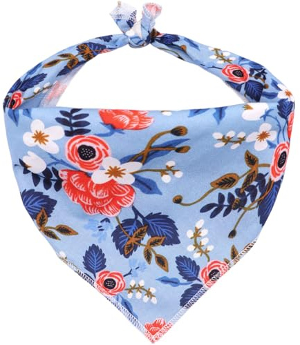 ARING PET Hund Bandana, Baumwolle Blume Hund Bandanas Hunde Dreieck Lätzchen Halstuch für Kleine und Große Hunde und Katzen