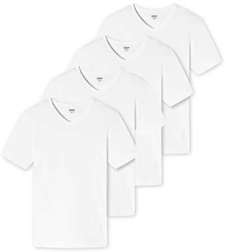 Uncover by Schiesser - Unterhemd/Shirt Kurzarm - 4er Pack (L Weiß)
