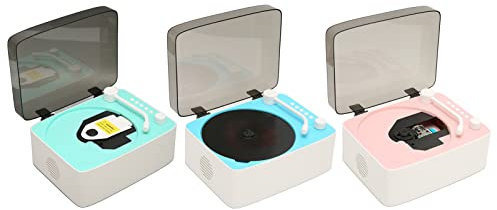 PUSOKEI Lecteur CD Portable Bluetooth, Mini Lecteur de Musique CD Bluetooth Vintage Multifonctionnel Haut-parleurs HiFi Intégrés avec Télécommande(Vert)