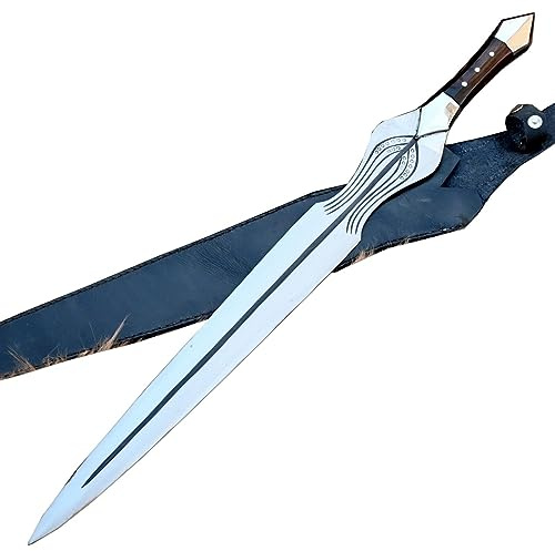 Das Achilles-Schwert –53 cm Lange Klinge, handgeschmiedet. Achilles-Schwert – handgeschmiedet Silver