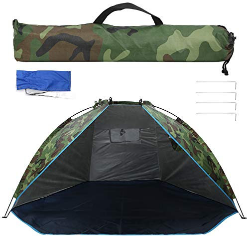 TOTITOM Outdoor Angeln Shelter Zelt Tragbare Camouflage Sonnenschirm Zwei-Personen Camping Zelt 3-4 Perosonen Camping wasserdicht für Camping Reise Garten Geschenk zum Valentinstag