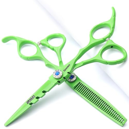SHARONDS 6-Zoll Haarschneider Set, Friseurschere, stabiles Handgefühl (6 Zoll, 2 Stück-C)