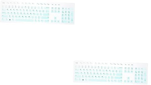 OSALADI 2stücke Tastatur Schutzfolie Wasserdichter Keyboard Cover Für Optiplex Mehr Staubschutz Für Pc-tastaturen Ultra-dünn Hygienisch Grünverlauf