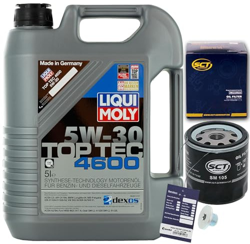 Filter Ölfilter + Liqui Moly 5W30 Öl | SM105,(OC90OF)+1213800200+Mn+Lm 3756 5W30 Öl passend für Astra G H Vectra C