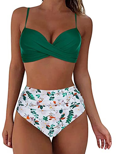 WILLBEST Unterhosen Damen Baumwolle Beachvolleyball Tankini große größen Damen uv Kleidung Zweiteiler bauchweg Unterhosen Tankini Cup e große größen Bikini Oberteil sportlich Badeanzug s